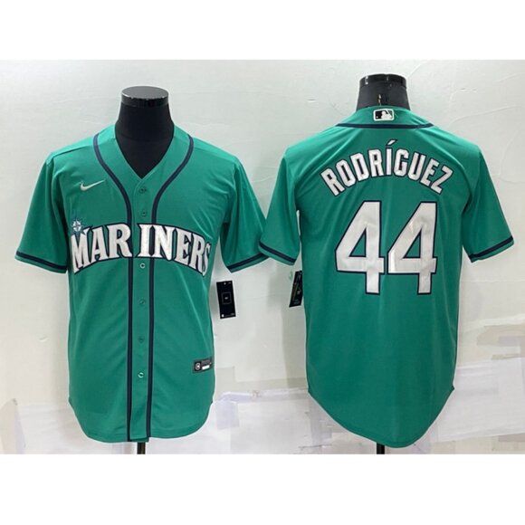 Mens/Youths Select Julio Rodriguez Stitched Aqua Jersey